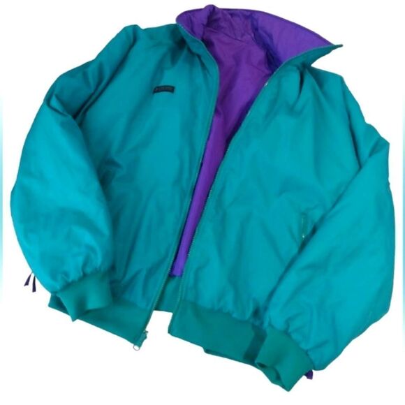 Columbia Reversible Spring & Fall Windbreaker Jacket SZ medium - Large Vintage - Picture 8 of 16